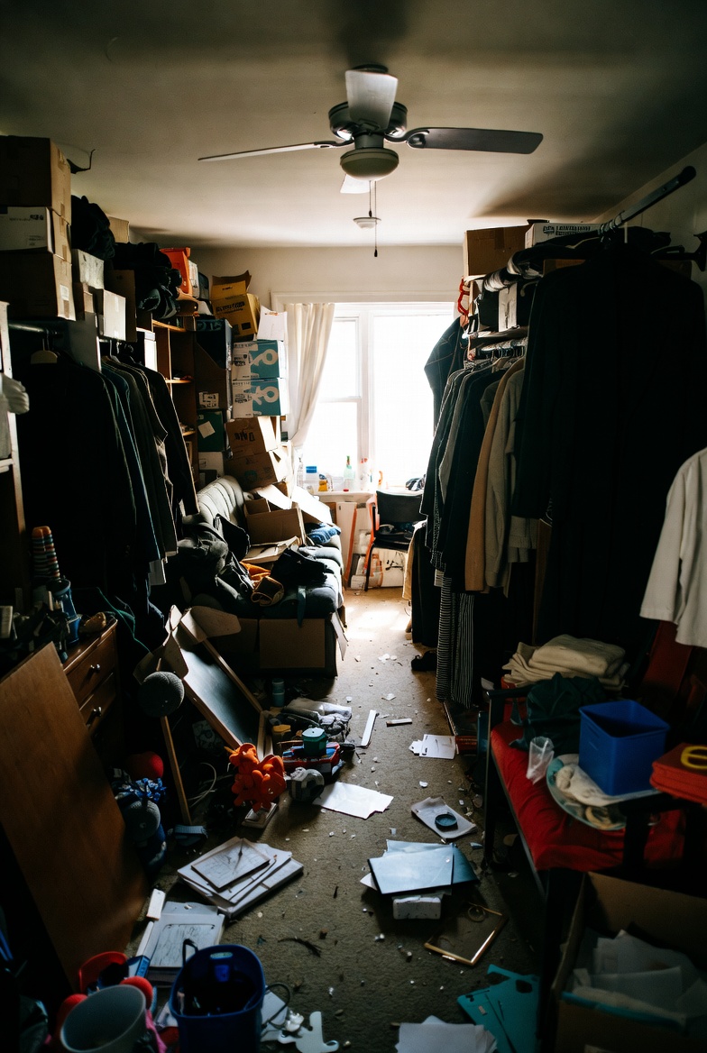 Cluttered room
