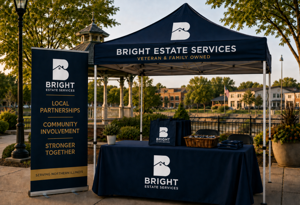 Bright community event Booth